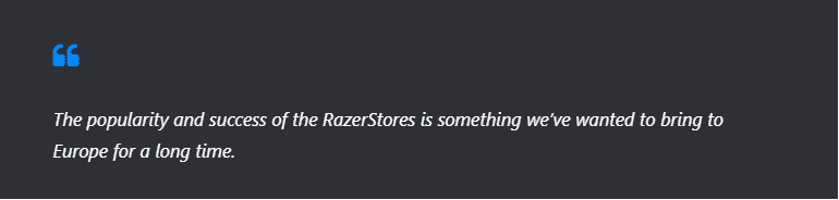 Min-Liang Tan, Razer’s Co-Founder and CEO, said,