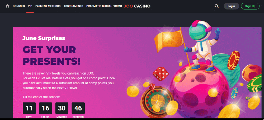 Joo casino 20 free spins no deposit