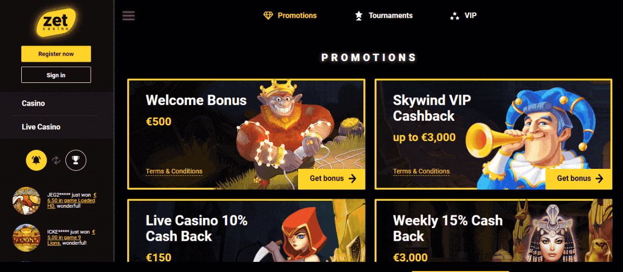 Zet Casino Reviews - Checkout Bonuses and Promos
