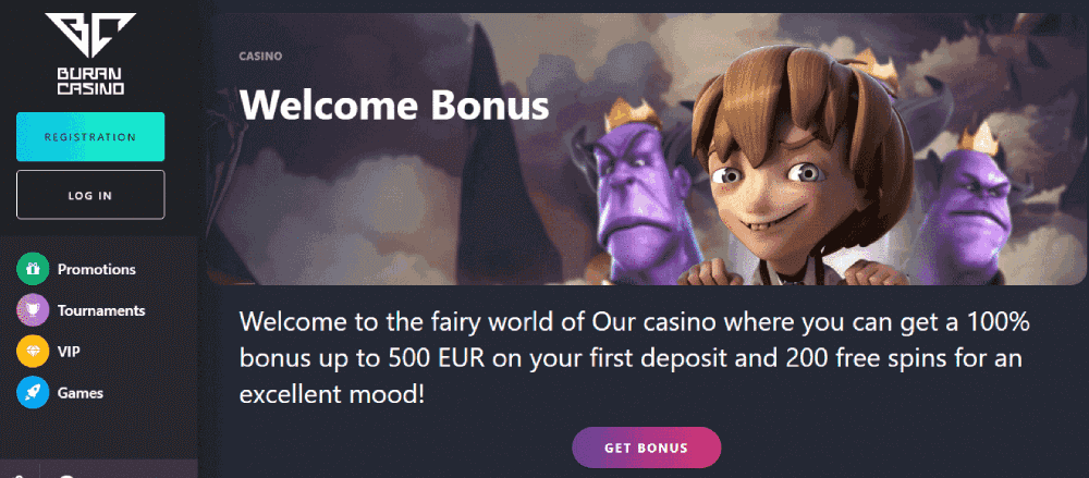 Buran Casino Welcome Bonus