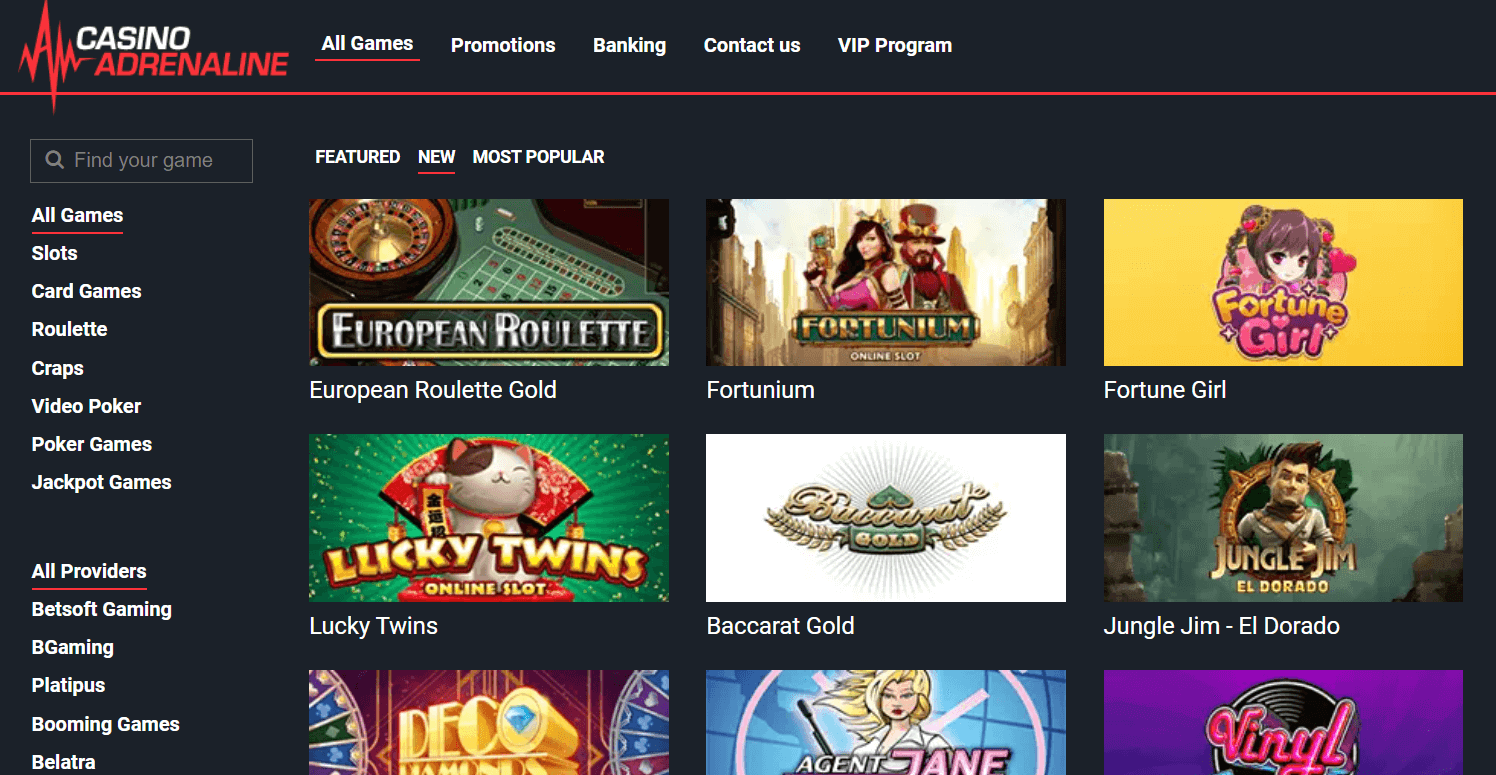 casino adrenaline sign up bonus