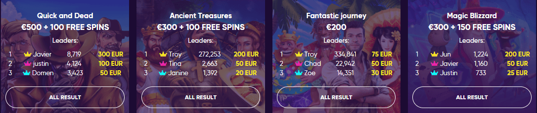 Bao Casino Previous Tournaments