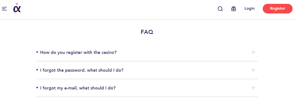 Casino Alpha Customer Support