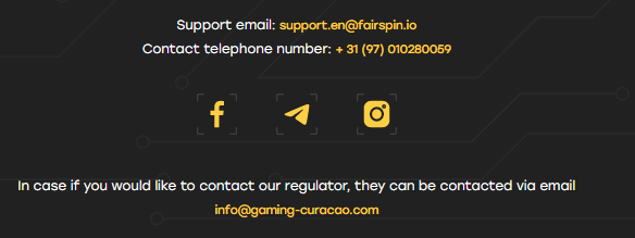 Fairspin Casino Customer Support