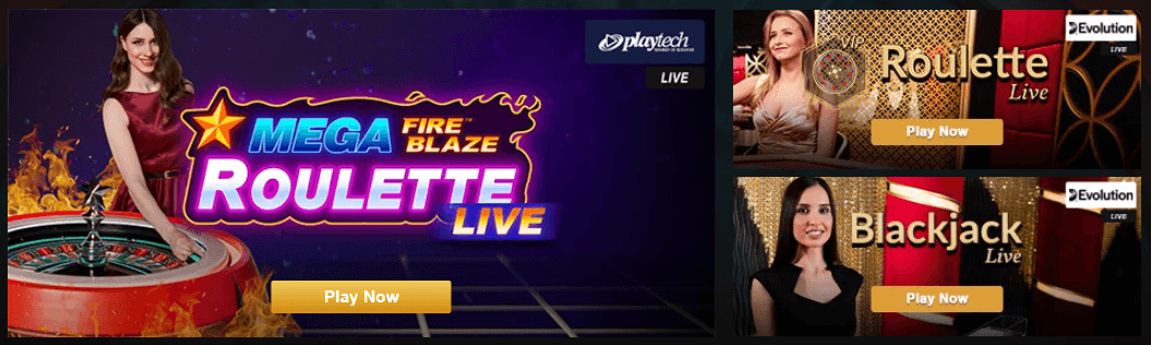 Videoslots Live Casino Games