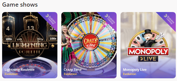 Casino Days Game Shows