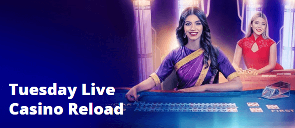 Casino Days Tuesday Live Casino Reload Offer