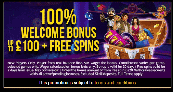 Dukes Casino Welcome Bonus