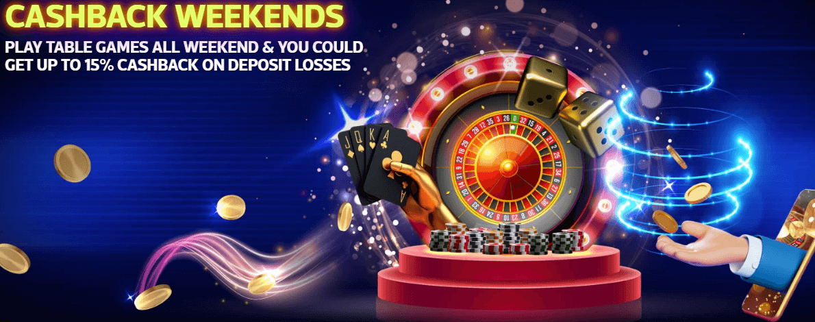 Cashback Weekends by Mad About Slots