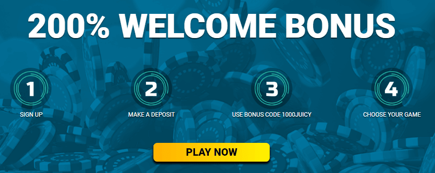 Juicy Stakes 200% Welcome Bonus