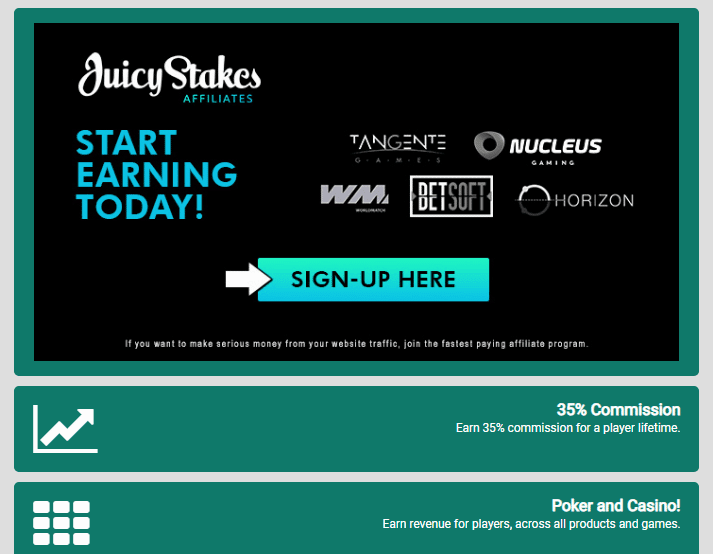 Juicy Stakes Casino Affiliate Program