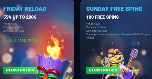 Megaslot Casino Friday Reload & Sunday FS Offer