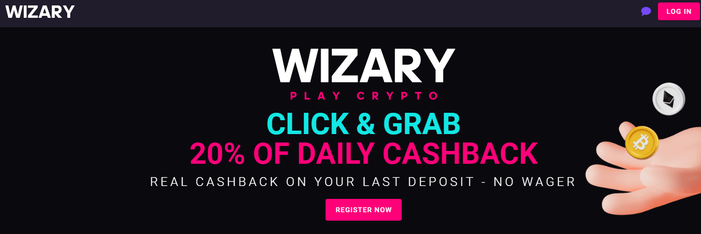 Wizary Casino User Interface