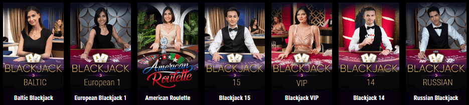 Zar Casino Live Dealer Games