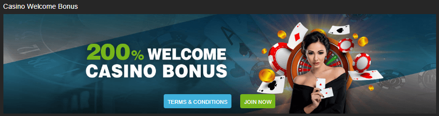 200% Welcome Casino Bonus by Jazz Sports