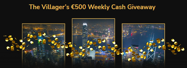 Villager’s €500 Weekly Cash Giveaway by Jackpot Village Casino