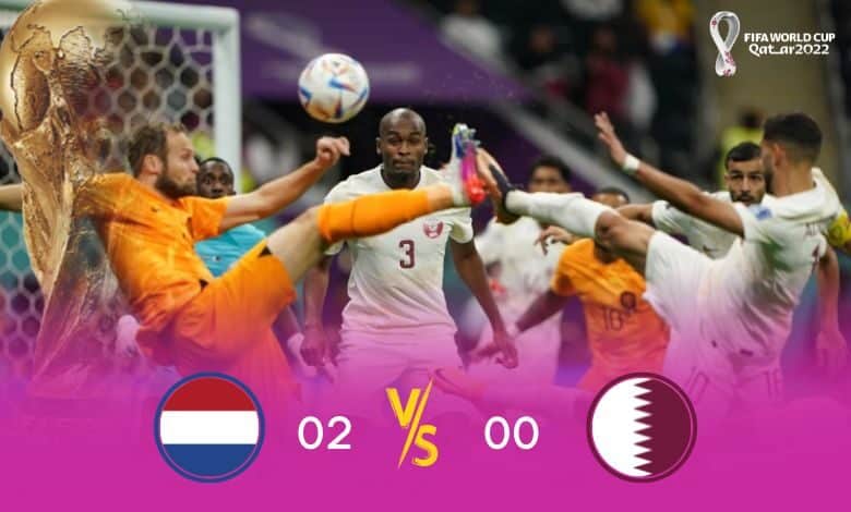 Netherlands defeats Qatar 2-0