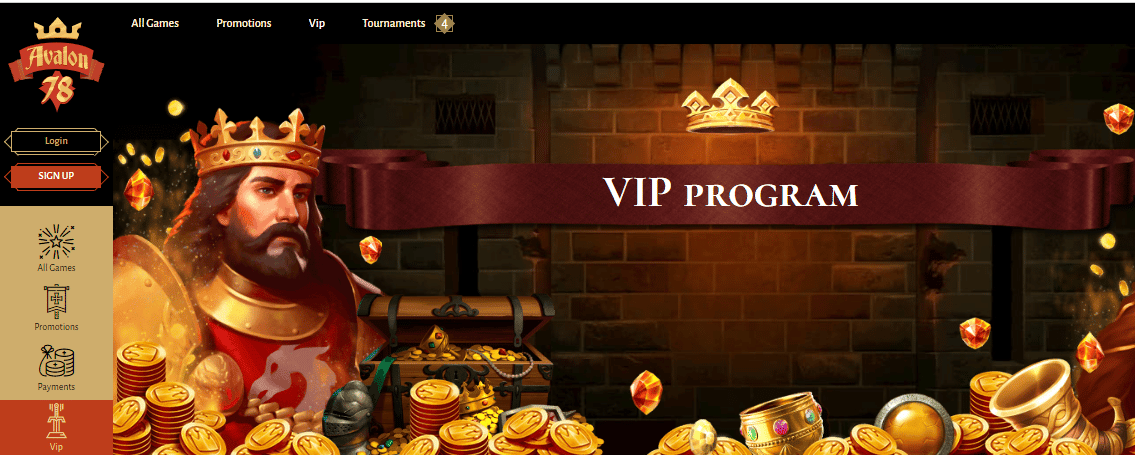 Avalon78 Casino VIP Program