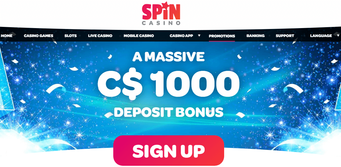 Spin Casino Welcome Package