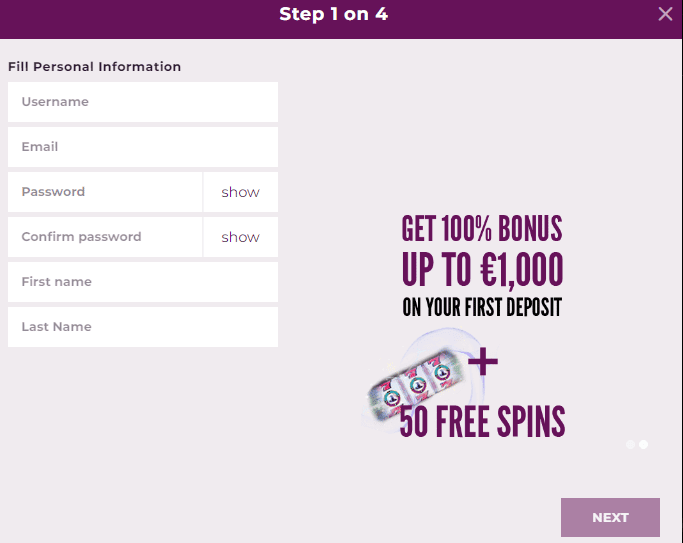 Magical Spin Casino Sign Up Process