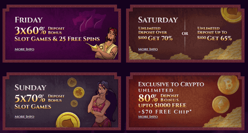 Aladdins Gold Casino Promotions