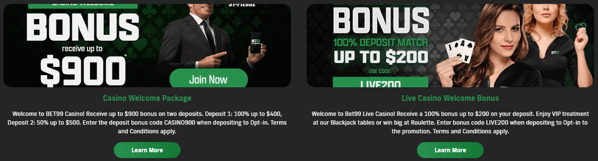 Bet99 Bonus Offers
