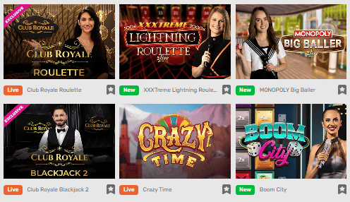 CampoBet Live Casino games