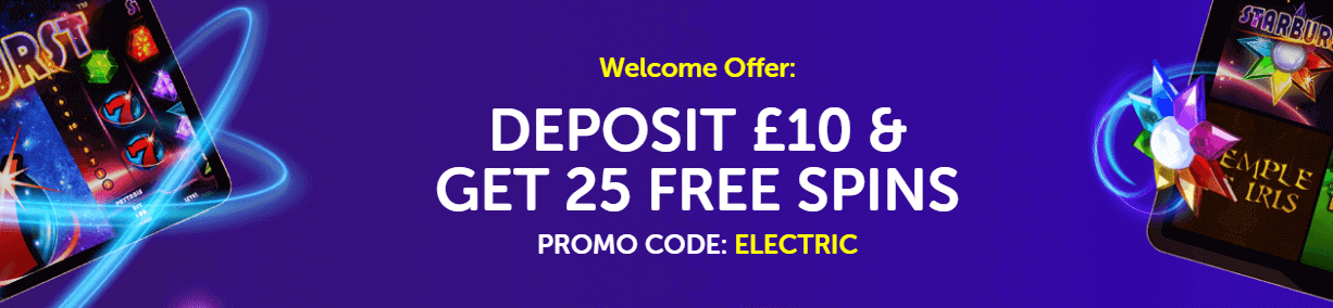 Electric Spins Casino Welcome Offer