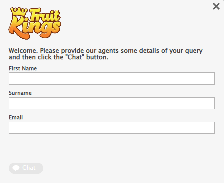 Fruitkings Casino Live Chat Support