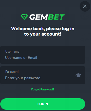 GemBet Sign Up Process