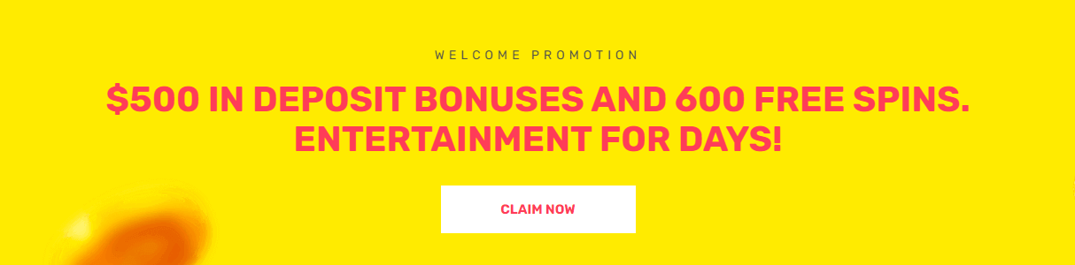 JustSpin Casino Welcome Bonus