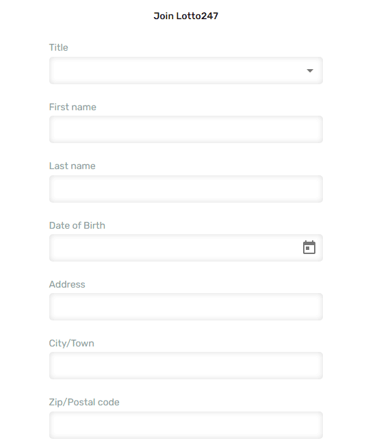 Lotto247 Sign Up Process