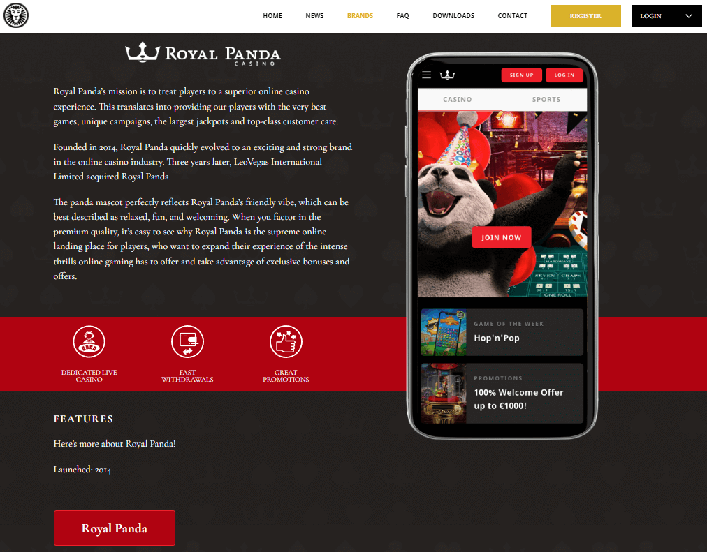 Royal Panda Casino Affiliate Program