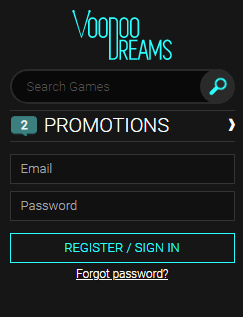 VoodooDreams Casino Sign Up Process