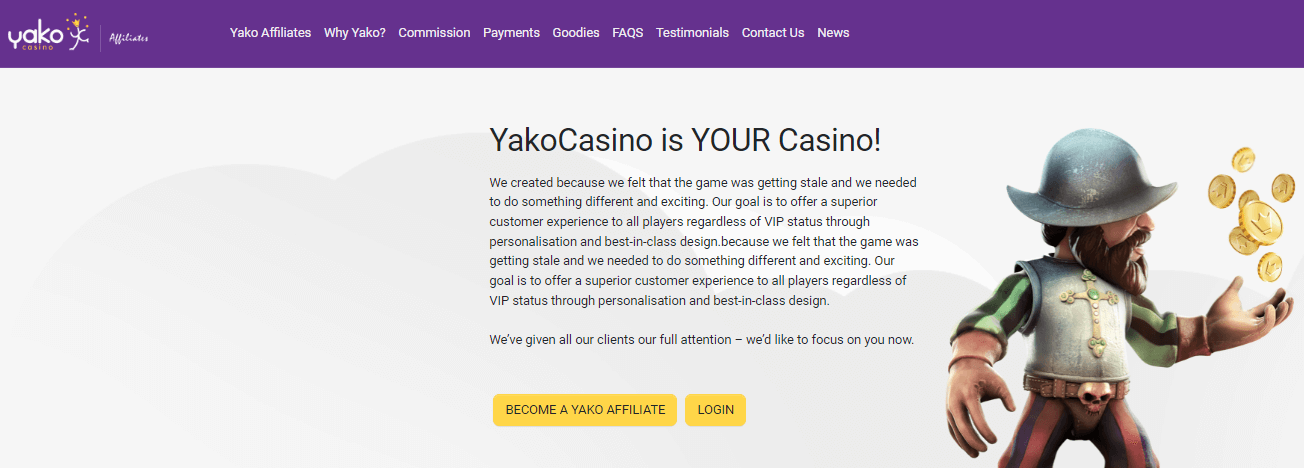 Yako Casino Affilaite Program