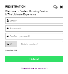 AcedBet Casino Sign up