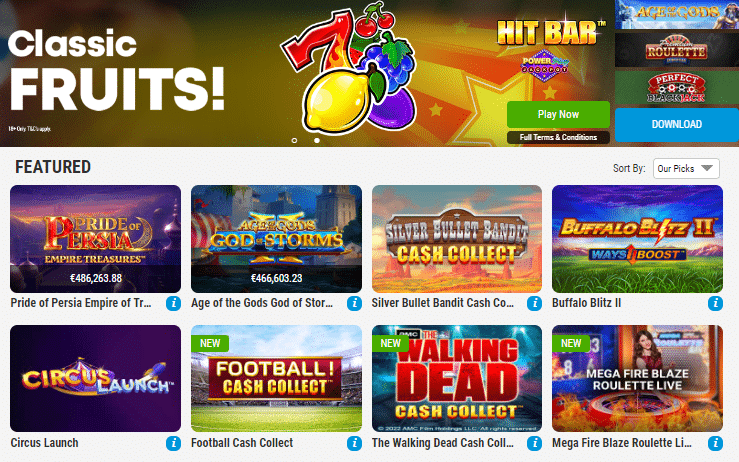 BoyleSports Casino Games