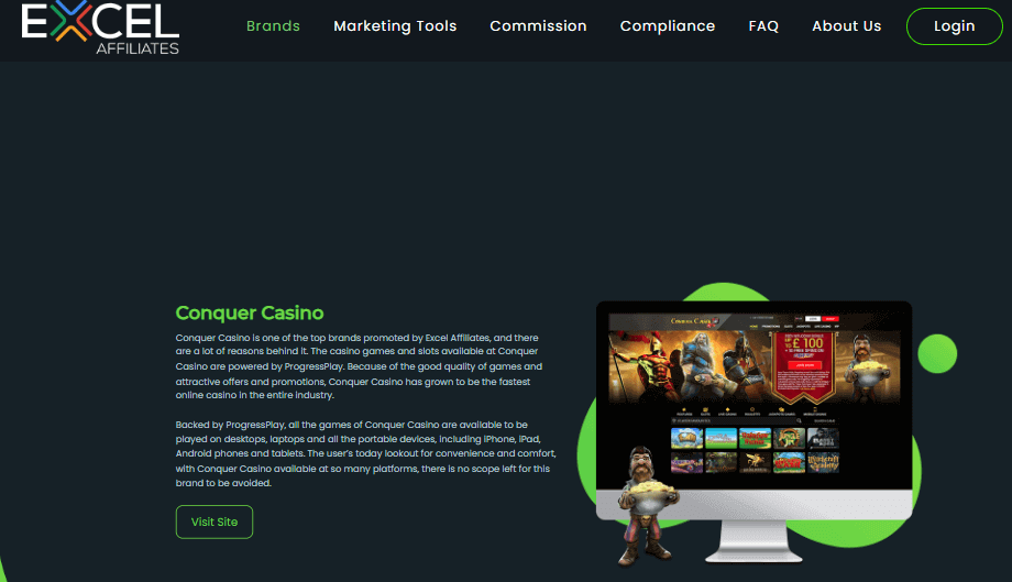 Conquer Casino Affiliate Program