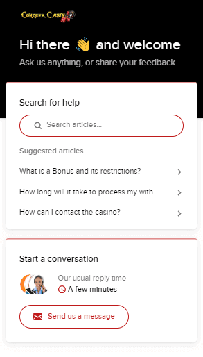 Conquer Casino Customer Support