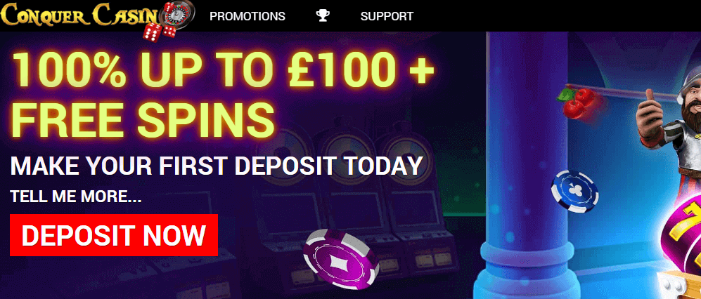 Conquer Casino Welcome Bonus