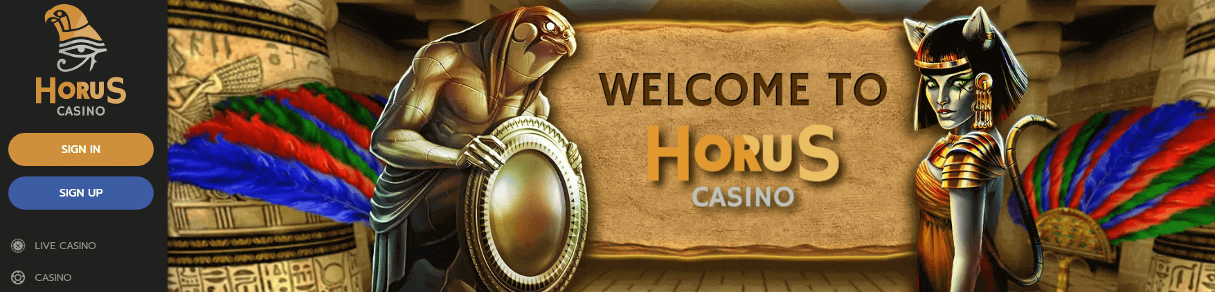 Horus Casino User Interface