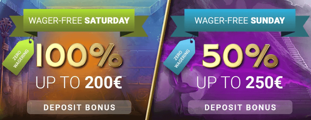 Horus Casino Wager Free Weekend Bonus