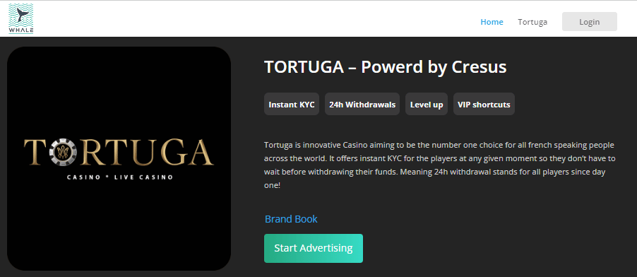 Tortuga Casino Affiliate Program