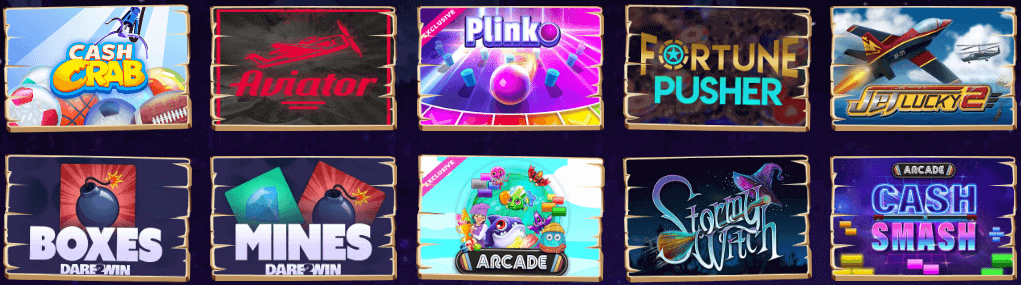 Wazamba Casino Arcade Games