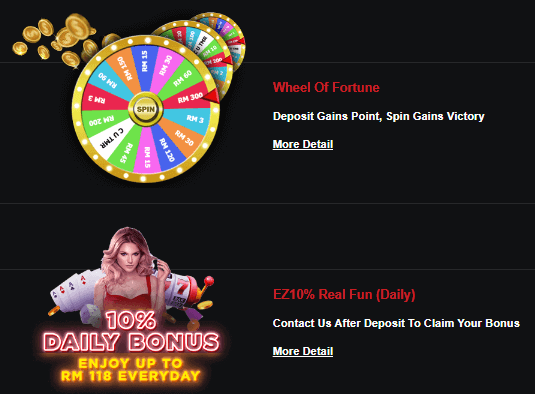 Lala88 Wheel of Fortune & 10% Daily Bonus