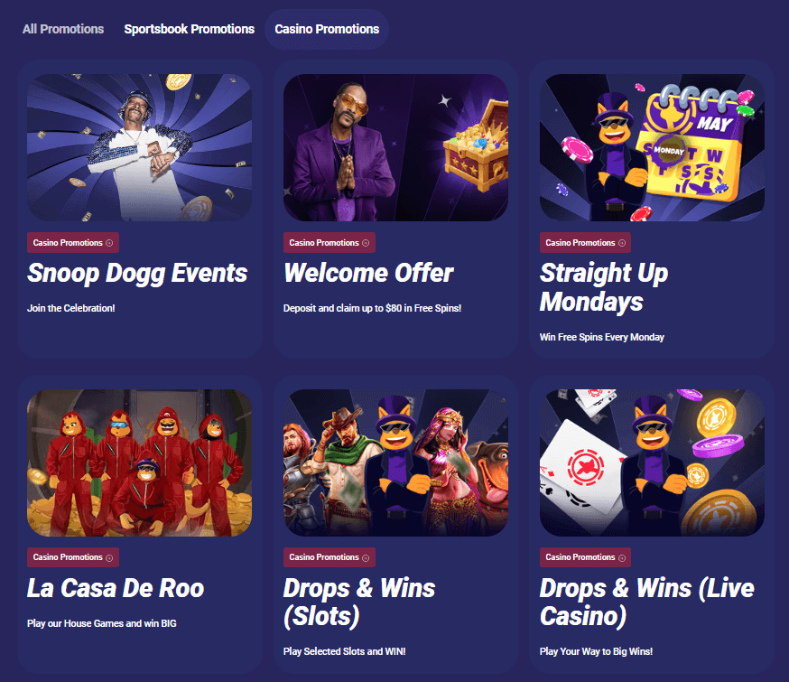 Roobet Casino Promotions