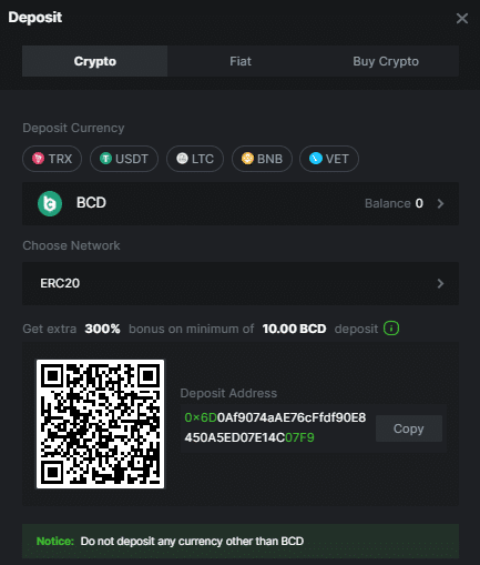 BC.Game Deposit Methods