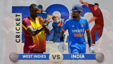 India vs. West Indies: India misses the achievable score, loses first T20