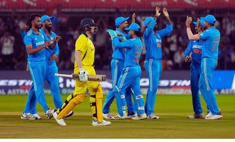 India vs. Australia Hosts lead the 3-ODI series by 2-0