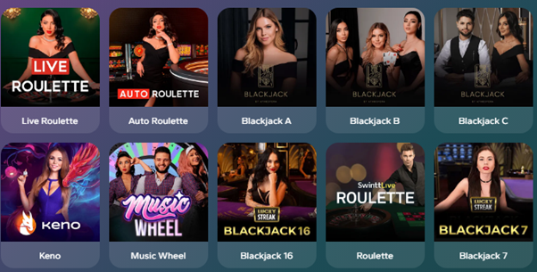 WildTornado Live Casino Games